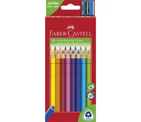 Kredki Faber-Castell Jumbo / heksagonalne / 20 szt. / + temperówka
