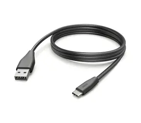 HAMA USB-C - USB-A 3 m czarny / Kabel ładujący / 480 Mbit/s