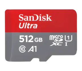 SanDisk Mobile Ultra microSDXC 512 GB / Karta pamięci / Klasa 10 / UHS-I / A1 / Odczyt: do 150 MB/s