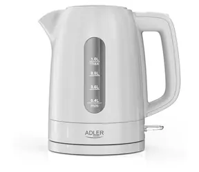 Adler AD 1380w biały / Czajnik elektryczny / 1 l / plastik