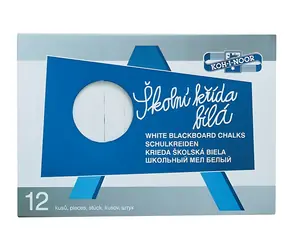Kreda KOH-I-NOOR 111505 biała / Kreda do tablicy / 4 szt.