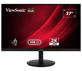 27" ViewSonic VG2709-2K-MHDU-2 czarny / Monitor / IPS / 2560 x 1440 / 100 Hz / USB-C / obrotowy / VESA / głośniki