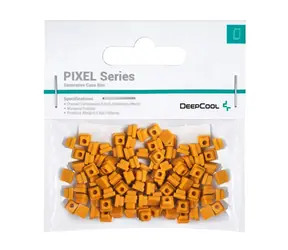 DEEPCOOL PIXEL pomarańczowy / Ozdobne bity do obudowy / 100 szt. / gumowe