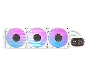 darkFlash DH360D biały / chłodzenie procesora AiO / 3x 120 mm / podświetlenie ARGB / 800-2000 obr./min / 30 dB / Intel + AMD