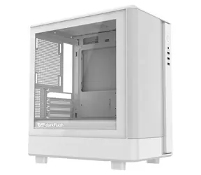 darkFlash DB330M Mesh biały / mATX / bez wentylatora / 3x USB-A / przezroczysty panel boczny / bez zasilacza
