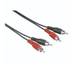 Kabel audio HAMA czarny / 2 cinch - 2 cinch / 2,5 m