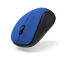 HAMA MW-300 V2 niebieska / Mysz bezprzewodowa / cicha / 3 przyciski / USB-A / 2x AAA