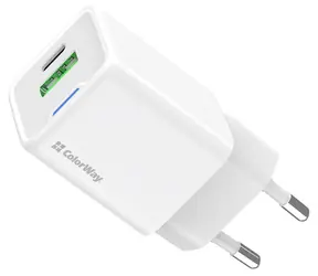 Colorway biały / Zasilacz / 1x USB-C / GaN / 30 W / PD / QC / PPS