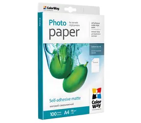 Papier samoprzylepny Colorway / Etykiety / Matowy / A4 / 88 g/m2 / 2 etykiety na arkuszu / 100 arkuszy