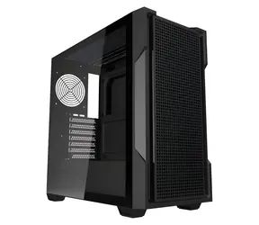 darkFlash DS900 Mesh czarny / ATX / bez wentylatora / 2x USB-A / przezroczysty panel boczny / bez zasilacza