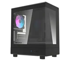 darkFlash DB330M czarny / mATX / 3x 120 mm ARGB / 2x USB-A / przezroczysty panel boczny / bez zasilacza
