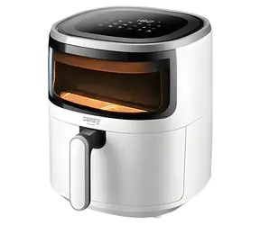 Camry CR 6313 srebrna / Frytkownica na gorące powietrze / 1500 W / 5 l / 80°C - 200°C / 12 programów