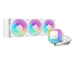 DEEPCOOL LE360 WH V2 biały / zestaw chłodzenia wodnego / 3x 120mm / ARGB / 500-2100 obr./min / socket 1700/AM4/AM5