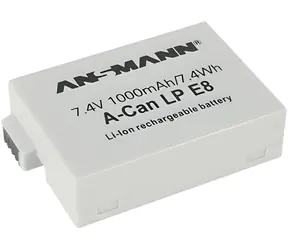 Ansmann A-Can LP-E8 / Akumulator zamienny / Canon LP-E8 / Li- ION / 7,4 V / 1000 mAh