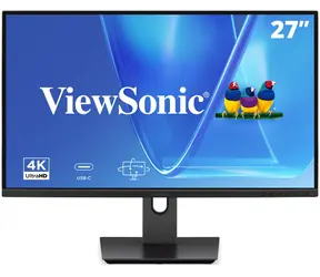 27" ViewSonic VG2719U-4K czarny / Monitor / IPS / 3840 x 2160 / 60 Hz / 350 cd/m2 / 2x HDMI + DP + USB-C / VESA / głośnik