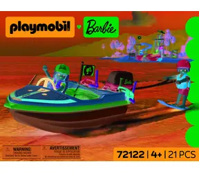 Playmobil 72122 Barbie Adventure Boat / Zestaw konstrukcyjny / 21 elementów / od 4 lat