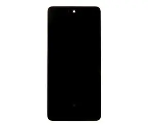 Do Samsung Galaxy A52 i A52 5G i A52s 5G czarny / Wyświetlacz zamienny / OLED / Z ekranem dotykowym i przednią obudową