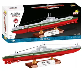 Cobi 4855 Okręt podwodny ORP Orzeł / Zestaw / 193 kostki / 1:300 / od 7 lat