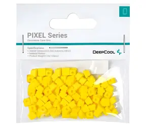 DEEPCOOL Pixel żółty / Dekoracyjne gumki / 100 szt.