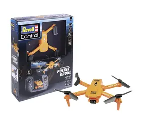 Revell RC Quadcopter Pocket Drone pomarańczowy / Kieszonkowy quadcopter / Kamera 720p / 2,4 GHz / Zasięg 40 m / Od 14 lat