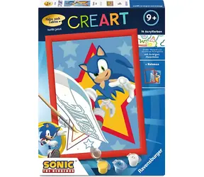 Ravensburger CreArt Raging Sonic / Malowanie po numerach / od 9 lat