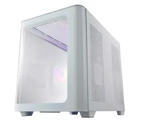 Fortron FSP S380-WA biały / obudowa PC / Midi-Tower / µATX / ARGB / szkło hartowane
