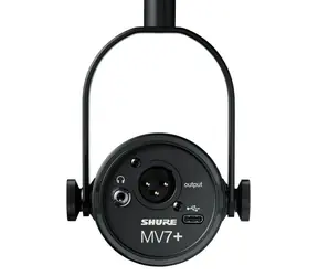Shure MV7+ czarny / Mikrofon dynamiczny / XLR / USB-C / 50 - 16000 Hz