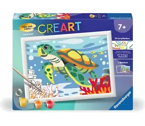 Ravensburger CreArt Żółw morski / Obraz na płótnie / od 9 lat