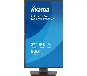 27" Iiyama ProLite XB2797QSNP-B1 czarny / Monitor / IPS / QHD / 75 Hz / 1 ms / USB-C PD 96 W / RJ45