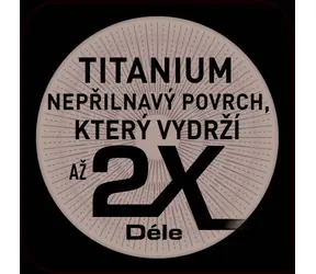 TEFAL Resist Intense D52210 czerwony / Patelnia do naleśników / 25 cm / TITANIUM PRO / THERMO-SPOT