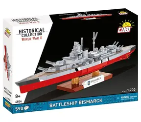 Cobi 4854 Pancernik Bismarck / Zestaw konstrukcyjny / 590 elementów / 1:700 / od 8 lat