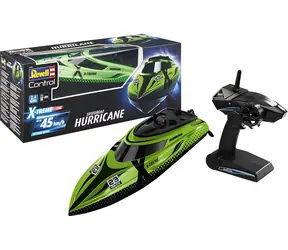 Revell 24139 X-TREME Speedboat HURRICANE zielono-czarny / Łódź zdalnie sterowana / 45 km/h / 2,4 GHz / LiPo 7,4 V / 14+