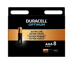Duracell Optimum Boost / Bateria alkaliczna / AAA / 1,5 V / 8 szt.