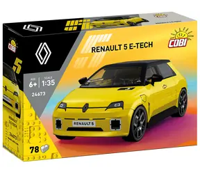 Cobi 24673 Renault 5 E-Tech żółty / Zestaw konstrukcyjny / 78 części / 1:35 / od 6 lat