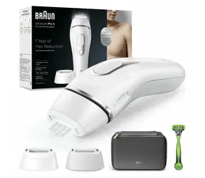 Braun Silk-expert Pro 5 PL5145 IPL biało-srebrny / Depilator IPL / 400 000 błysków / zasilanie sieciowe