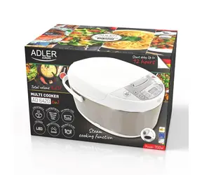 Adler AD 6420 biały / Multicooker / 6w1 / 3,25 l / 700 W / opóźniony start 12 godz.