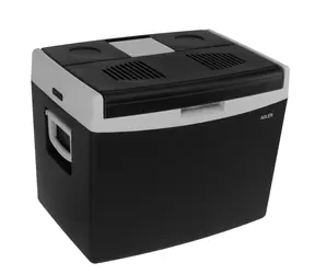 Adler AD 8092 czarny, szary / Termoelektryczna lodówka samochodowa / 40 l / 12 V / 220-240 V / 55 W