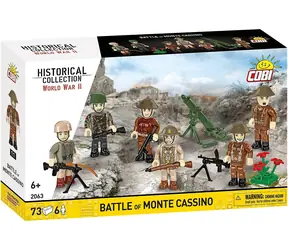 Cobi 2063 Bitwa o Monte Cassino / Zestaw figurek / 6 figurek / 73 części / od 6 lat