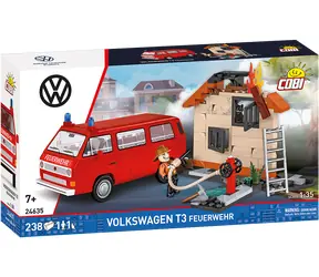 Cobi 24635 Volkswagen T3 Strażacy / Zestaw konstrukcyjny / 1:35 / 238 klocków / od 7 lat