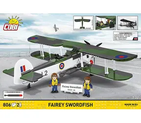 Cobi 5770 Fairey Swordfish / Zestaw plastikowy / 1:32 / 806 elementów / 2 figurki / od 9 lat