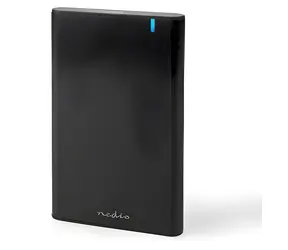 Obudowa dysku twardego Nedis Portable / 2,5" / SATA III / USB 3.1 Gen1 / USB-A i USB-C / aluminium