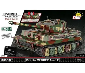 Cobi 2807 Panzerkampfwagen VI Tiger Ausf. E / Zestaw konstrukcyjny / Edycja wykonawcza / II Wojna Światowa / 8000 części / od 12 lat