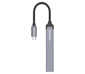 Colorway CW-HUB04 ciemnoszary / hub USB / USB-C / 1x USB 3.0 / 3x USB 2.0