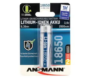 Ansmann 18650 / Akumulator / 3,6 V / 2600 mAh / Li- ION