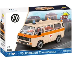 Cobi 24636 Volkswagen T3 Ambulans / Zestaw konstrukcyjny / 1:35 / 141 elementów / od 7 lat