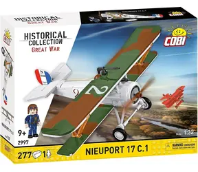 Cobi 2997 Nieuport 17 C.1 Georges Guynemer / Zestaw konstrukcyjny / 1:32 / 277 klocków / 1 figurka / od 9 lat