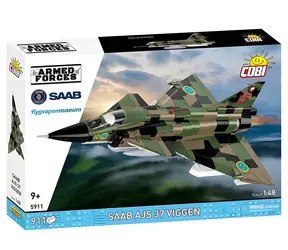 Cobi 5911 Saab AJS 37 Viggen / Zestaw konstrukcyjny / części 911 / 1:48 / od 9 lat
