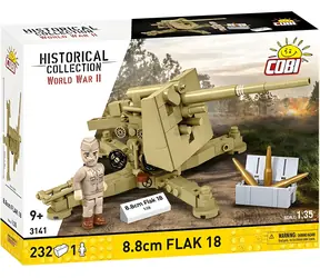 Cobi 3141 Flak 18 8,8 cm / Zestaw konstrukcyjny / 1:32 / 232 klocki / 1 figurka / od 9 lat
