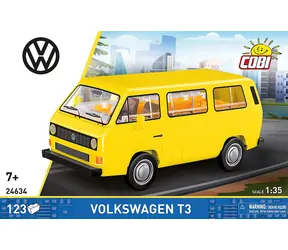 Cobi 24634 Volkswagen T3 żółty / Zestaw konstrukcyjny / 1:35 / 123 elementy / od 7 lat