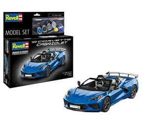 Revell Corvette C8 Cabriolet / Model plastikowy / 1:25 / liczba elementów: 149 / Poziom trudności: 3 / od 10 lat